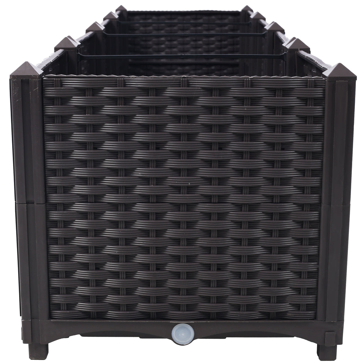 Deep Raised Garden Bed Plastic Planter Box with Self-Watering System - Polypropylene, view 7