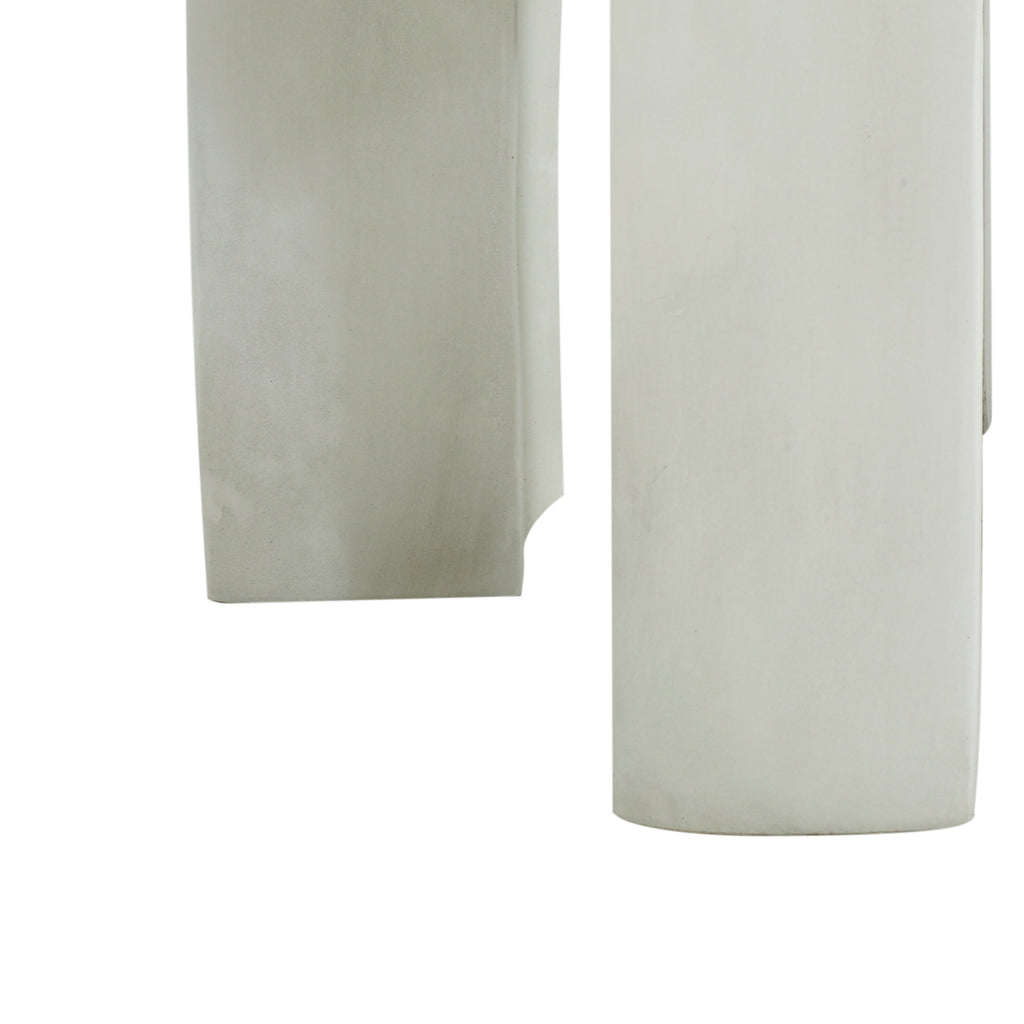 Outdoor MGO Round Top Side Table in Antique White, view 4