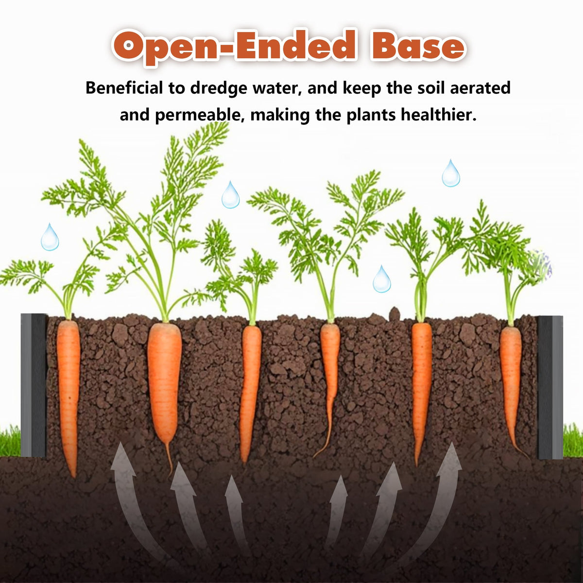 Galvanized Raised Garden Beds Outdoor 8×4×1 ft Planter, view 5