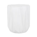 Star-Top Outdoor Lightweight Concrete Side Table – Antique White