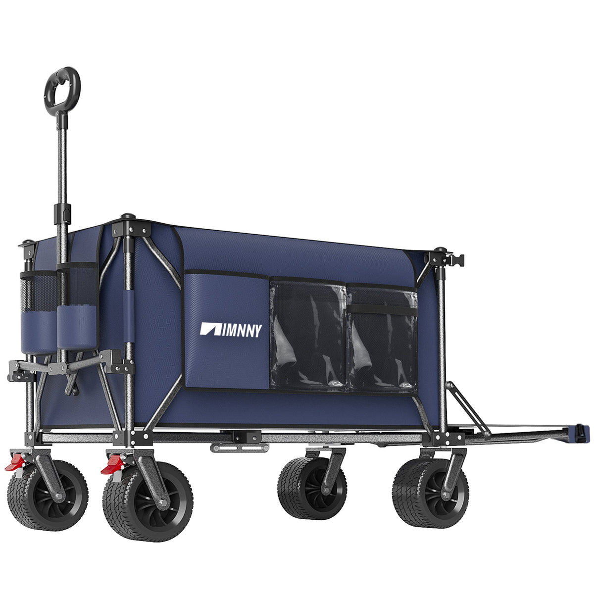 300L Heavy Duty Beach Wagon with Expandable Tailgate - Steel Garden Cart, view 3