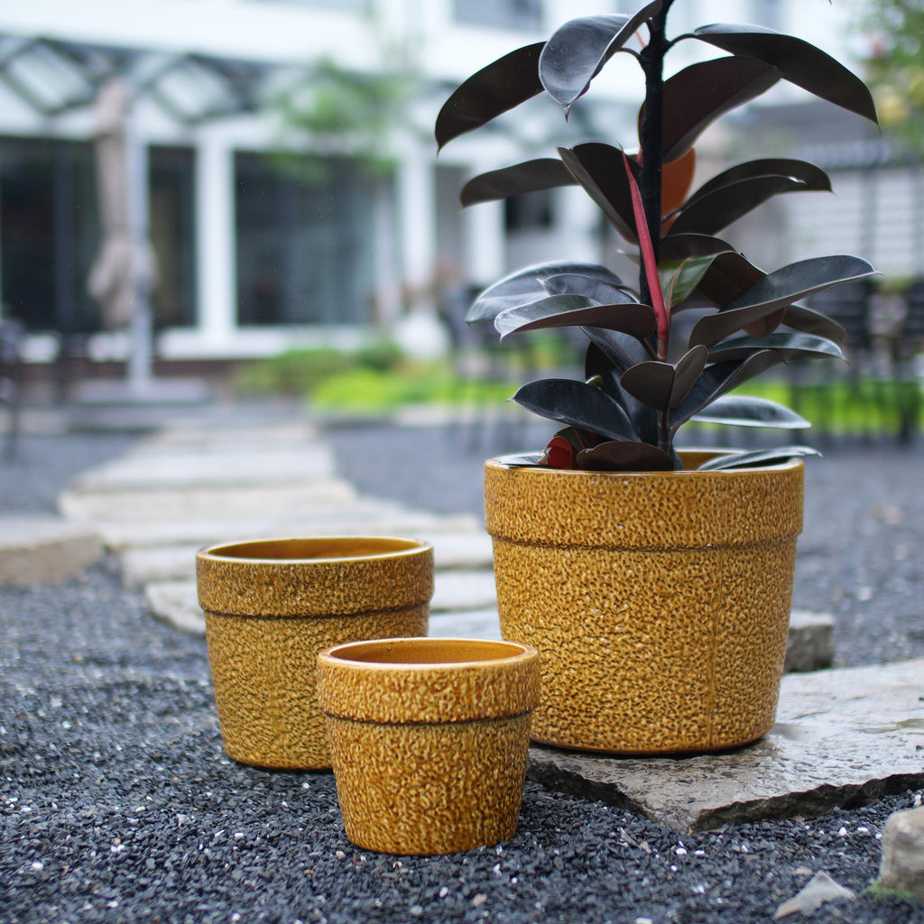 Handmade Ceramic Planter Set of 3, view 2