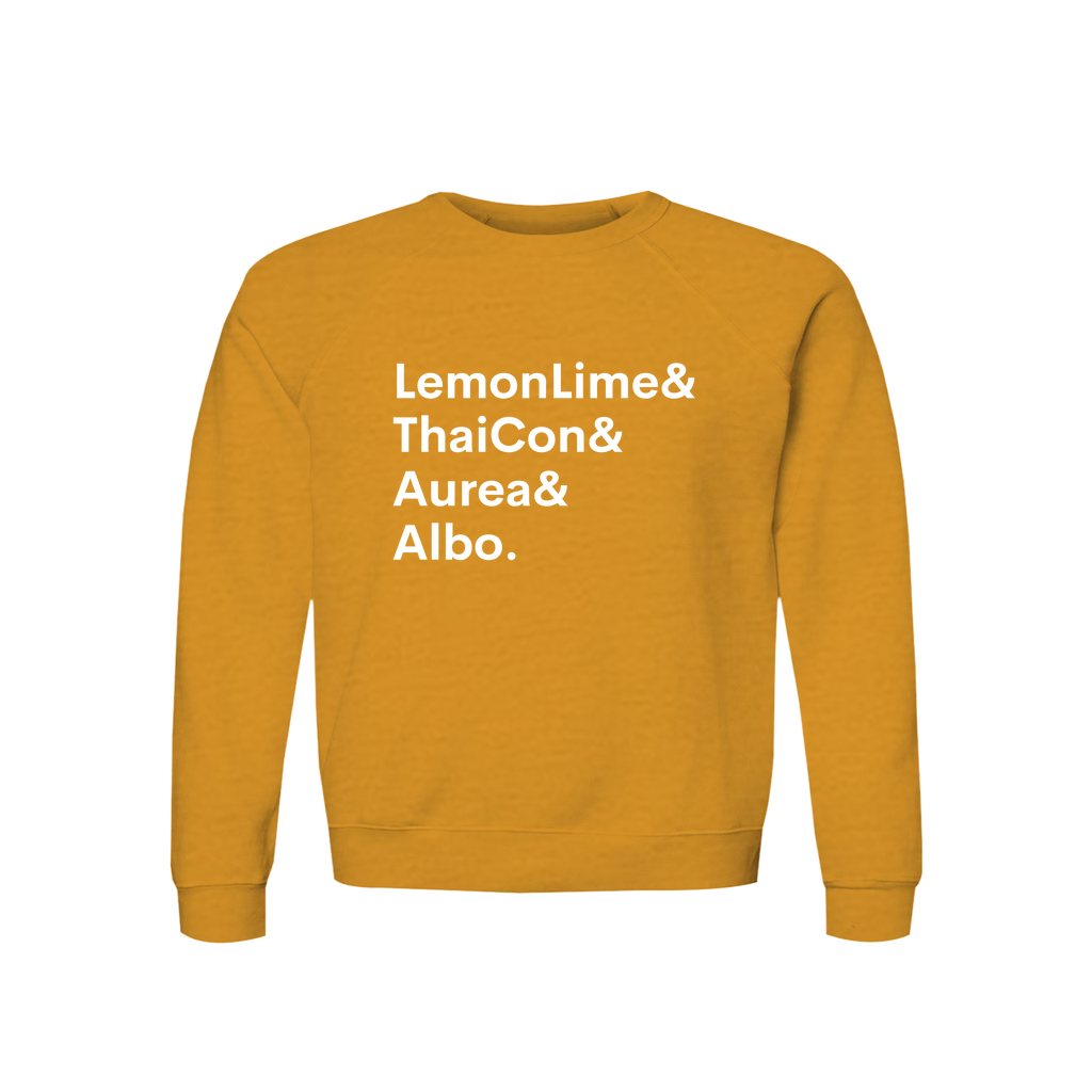 LemonLime, ThaiCon, Aurea & Albo Plant Lover Sweatshirt – Organic Cotton Raglan