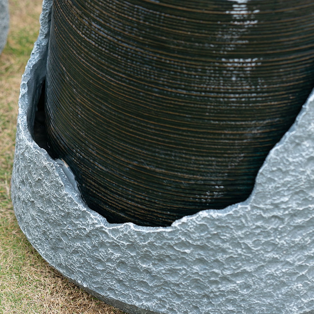 Indoor Outdoor Water Fountain Unique Broken Urn Fountain, view 4