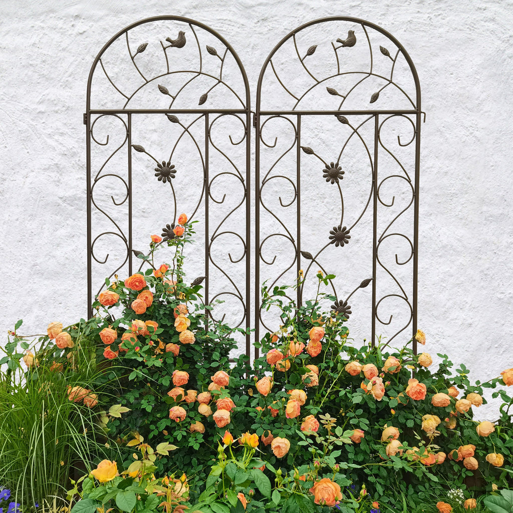 4 Pack Metal Garden Trellis 86.7" x 19.7" Rustproof for Climbing Plants, view 9