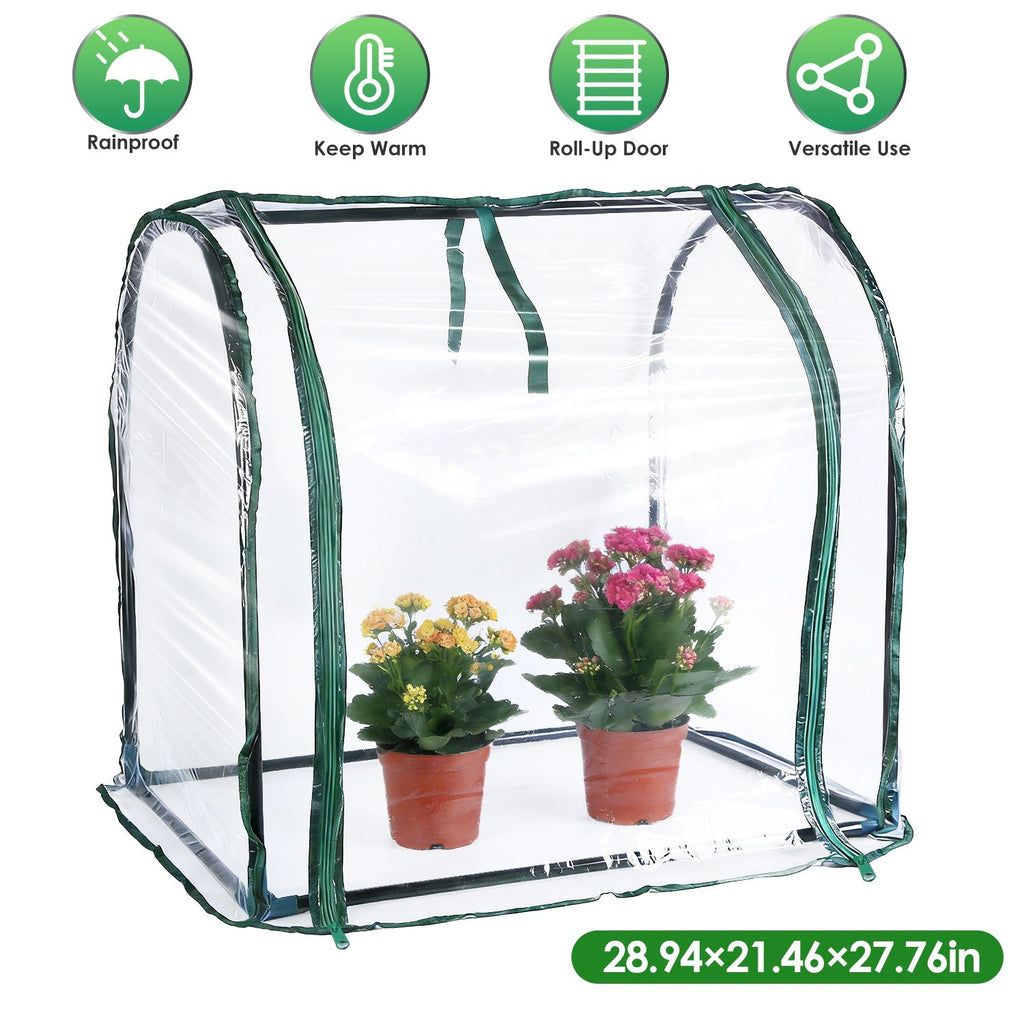 Tabletop Mini Greenhouse with Zippered Door – Portable Seed-Starting Tent, view 5
