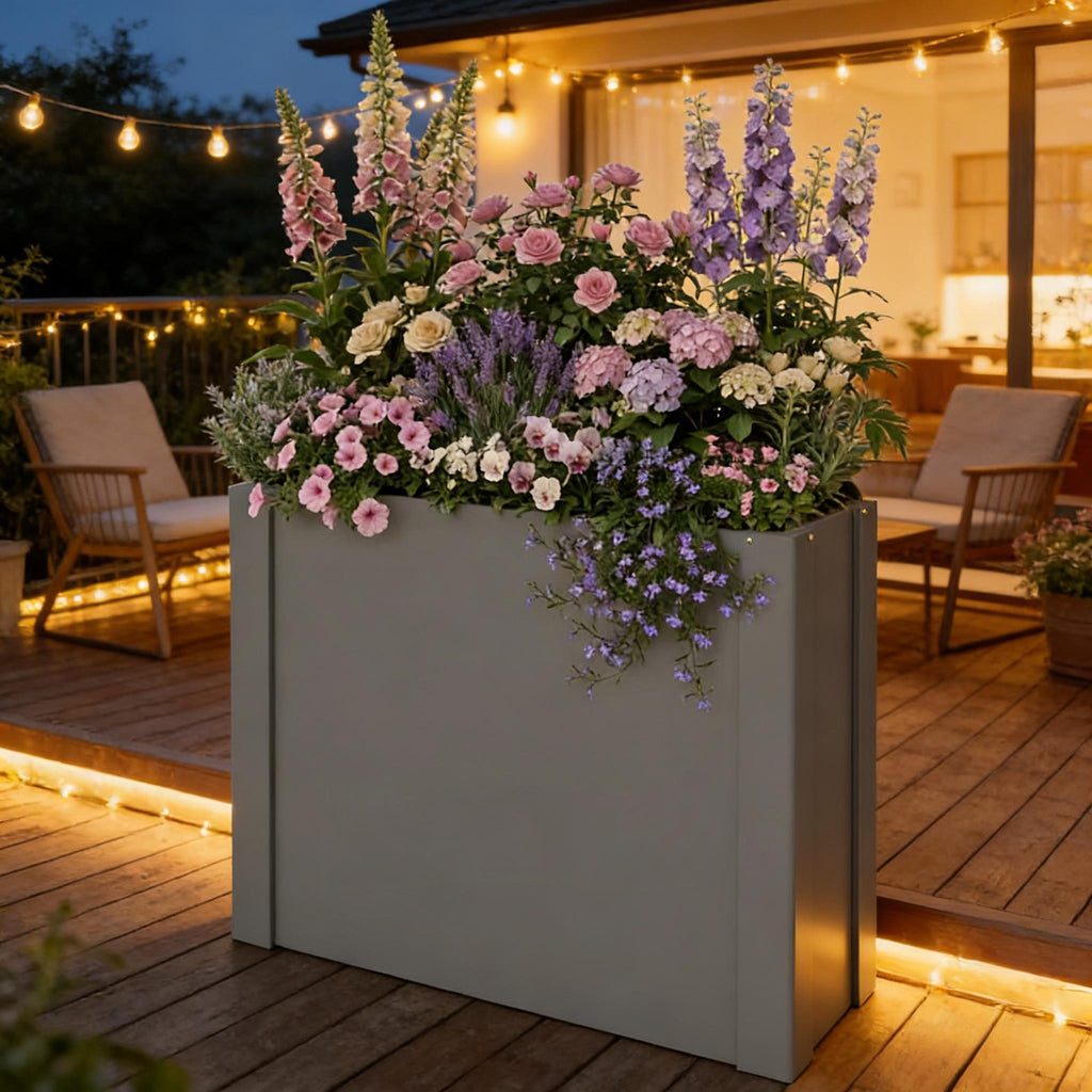 Balcony Herb Box, Outdoor Planter Box, Elevated Garden Bed, view 4