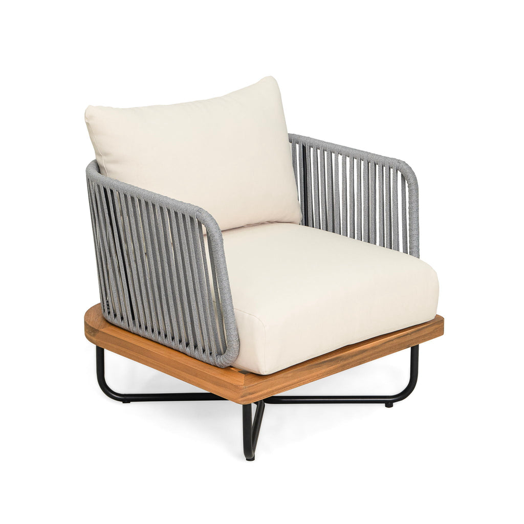 Lucca Outdoor Acacia Wood Chair, view 12