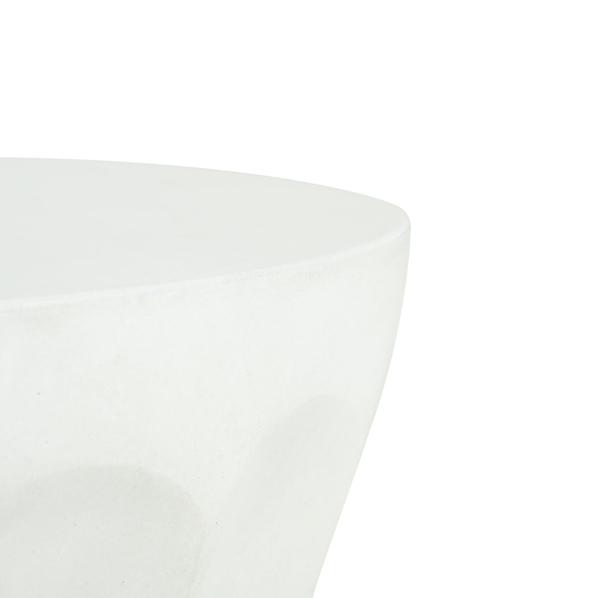 Outdoor Round Concrete Antique White Side Table, view 4