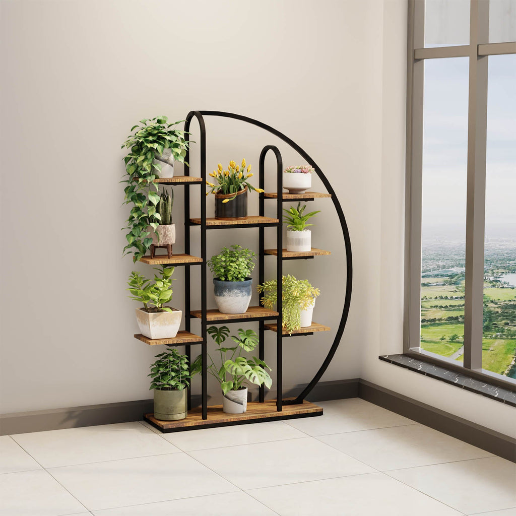 62.2" metal plant stand with grow lights, view 8