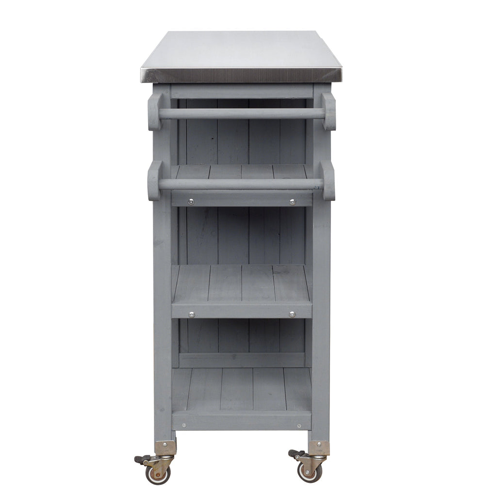 Foldable Outdoor Kitchen Island Patio Kitchen Cart, view 14