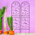 2 Pack Metal Garden Trellis 71" x 19.7" Rustproof Outdoor Plant Support