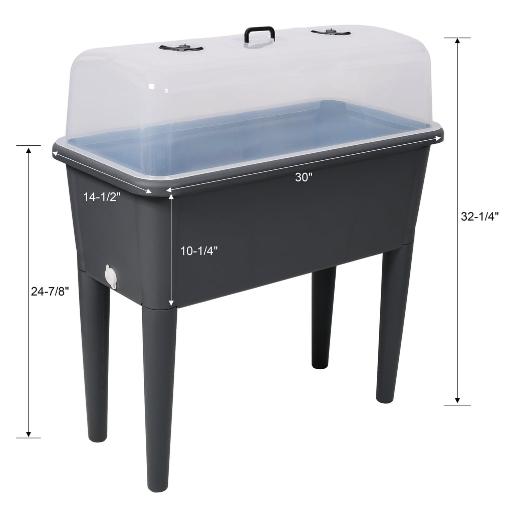 2 Piece Raised Garden Bed with Ventilated Lid, view 10