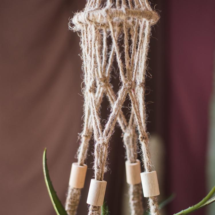 Cotton Hemp Rope Planter Hanger, view 2
