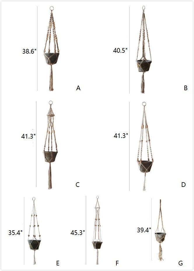 Cotton Hemp Rope Planter Hanger, view 11