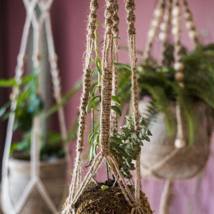 Cotton Hemp Rope Planter Hanger, view 3