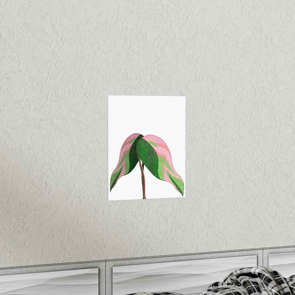 Pink Princess Philodendron Botanical Print – Unframed Wall Art, view 6