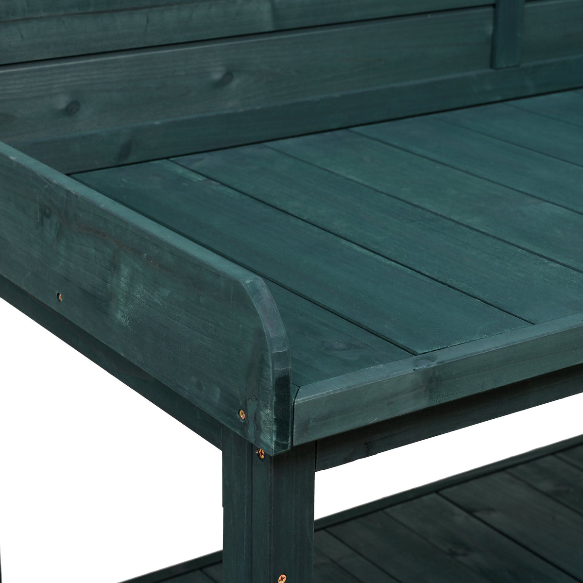TOPMAX 65" Large Wooden Farmhouse Rustic Outdoor Potting Bench Table, view 11