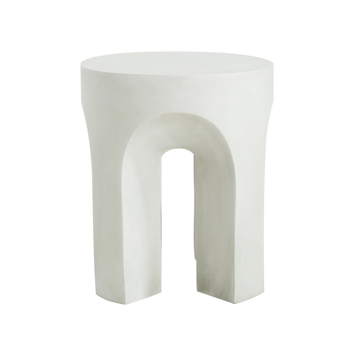 Outdoor MGO Round Top Side Table in Antique White, view 9