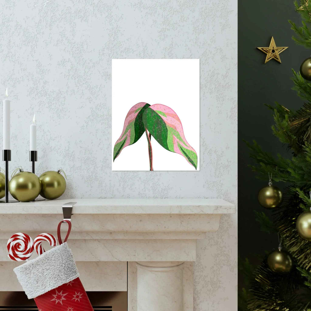 Pink Princess Philodendron Botanical Print – Unframed Wall Art, view 15