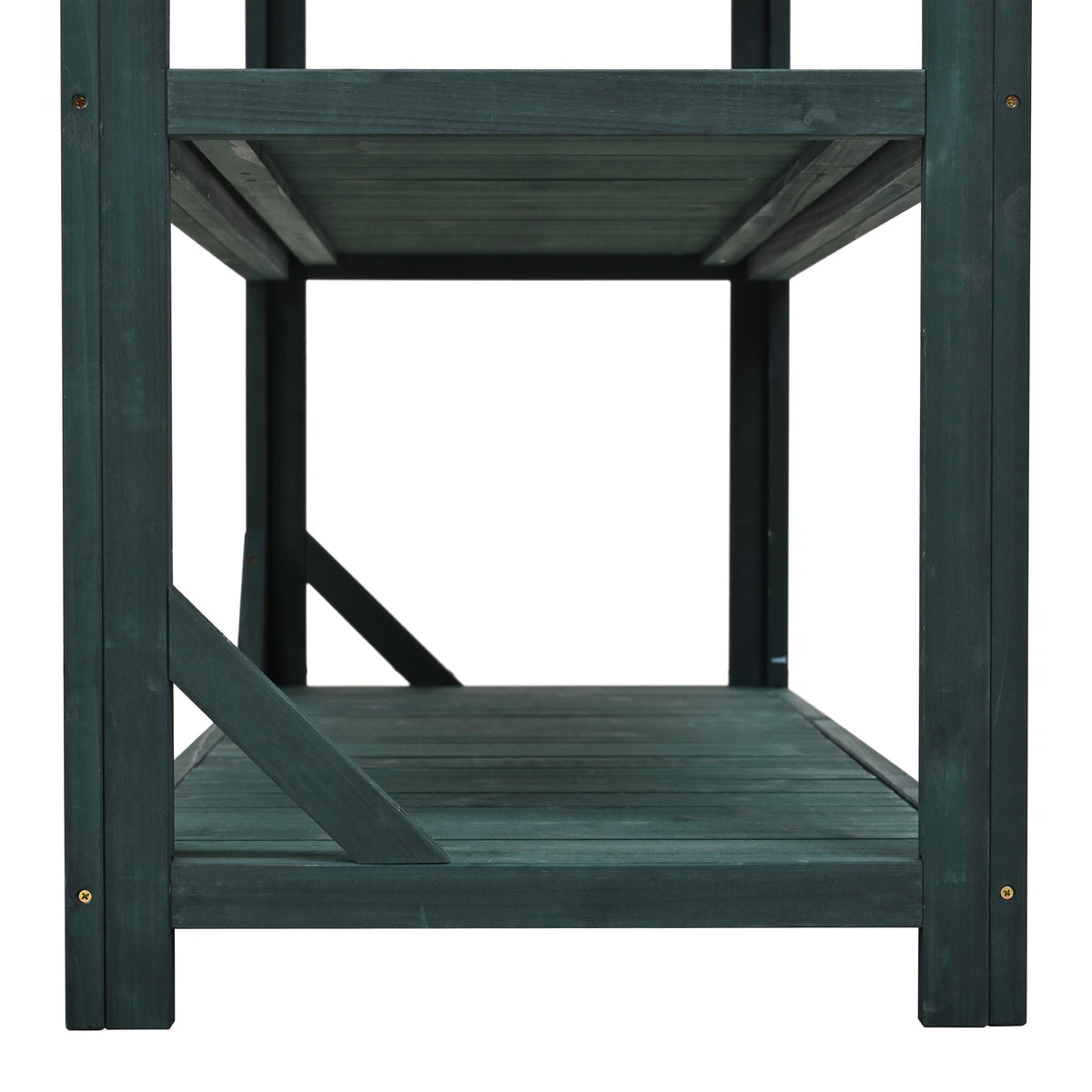 TOPMAX 65" Large Wooden Farmhouse Rustic Outdoor Potting Bench Table, view 8