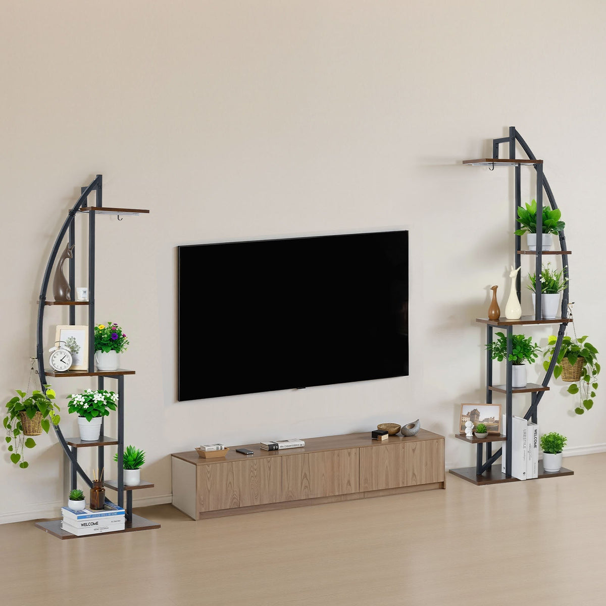 63" 6-tier plant stands with grow lights, 2-pack, view 6