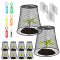 10Pack 9.25x9.25in Chicken Wire Cloches Plant Covers Metal Garden Cages Heavy Duty Plant Protectors with