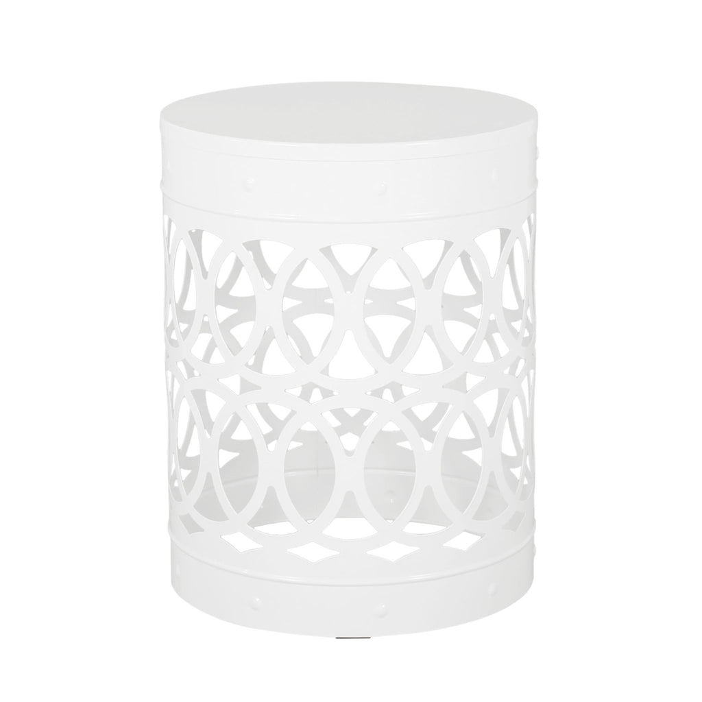 Outdoor Metal Side Table Set of 2
