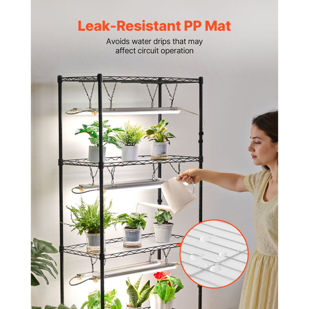 71" DIY plant shelf with grow lights, view 9