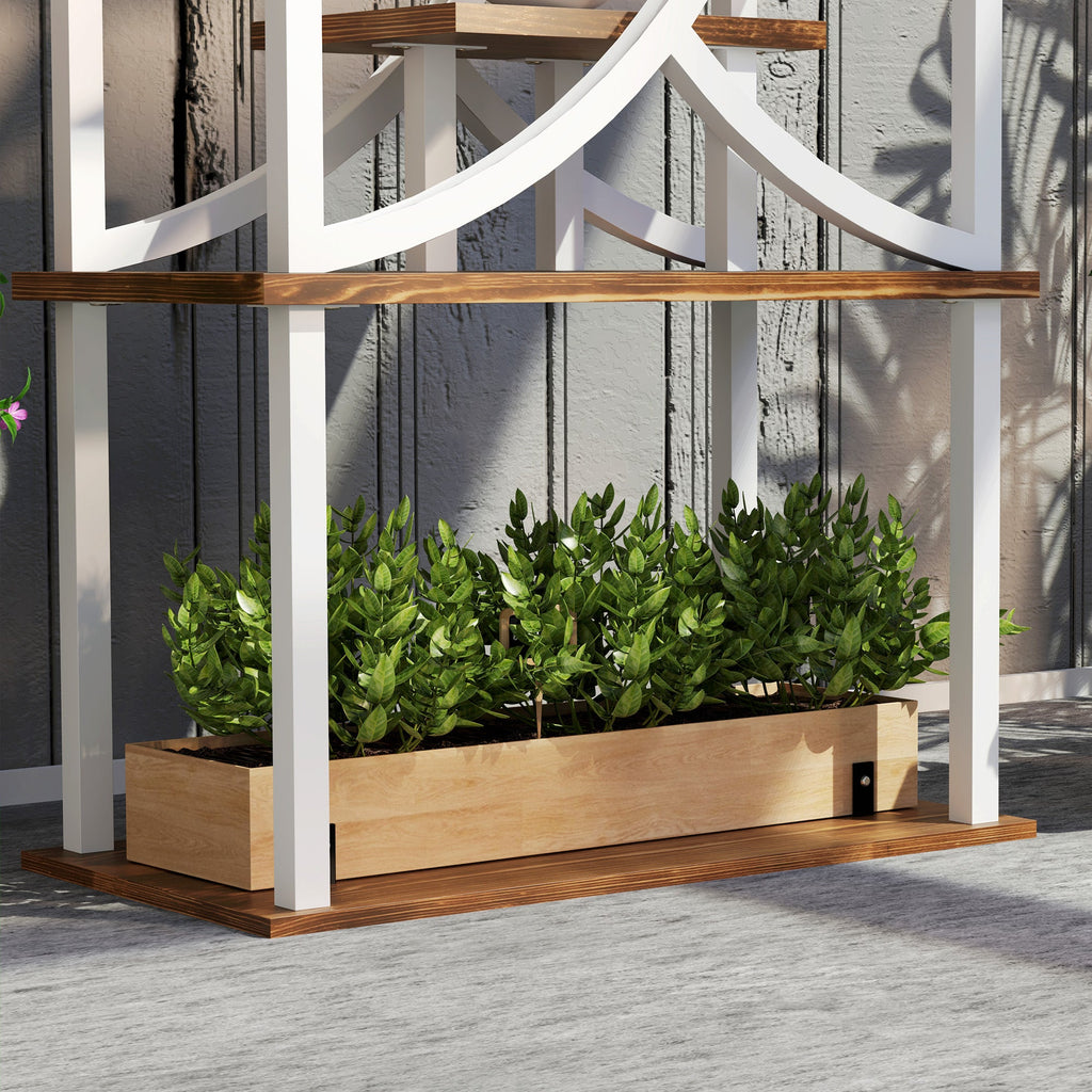 Outsunny 8-tier S-shaped plant stand, view 3