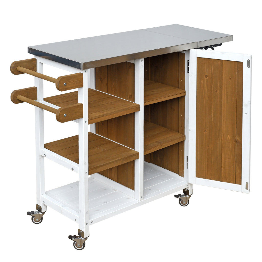 Foldable Outdoor Kitchen Island Patio Prep Station, view 9