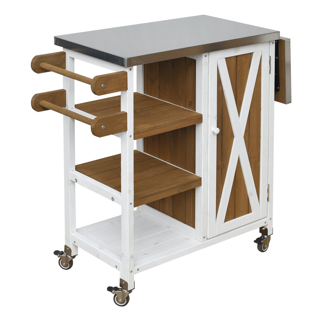 Foldable Outdoor Kitchen Island Patio Prep Station, view 8