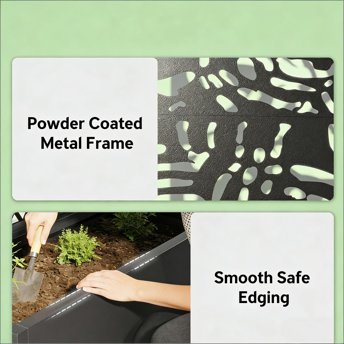 Trellis Planter with Spacious Metal Box and Efficient Drainage, view 6
