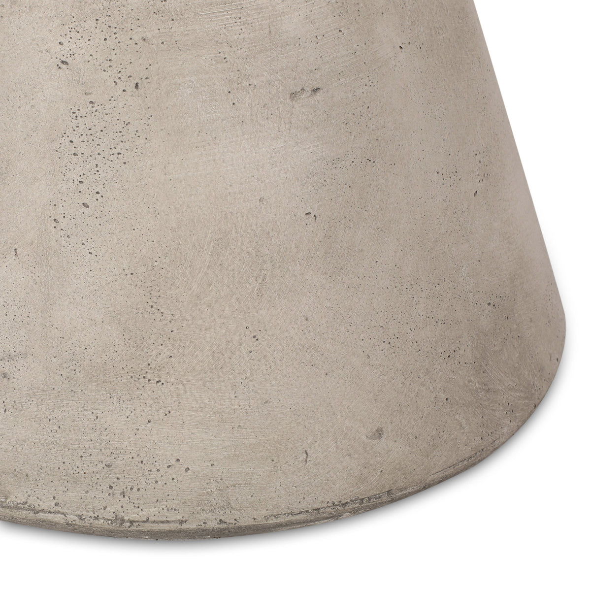 Outdoor Lightweight Concrete Side Table, Light Gray, view 7