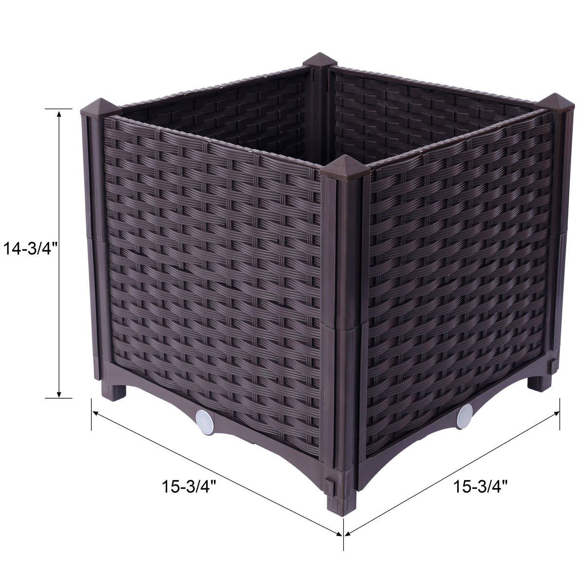 Self-Watering Deep Raised Garden Bed Planter Box - Polypropylene, view 9
