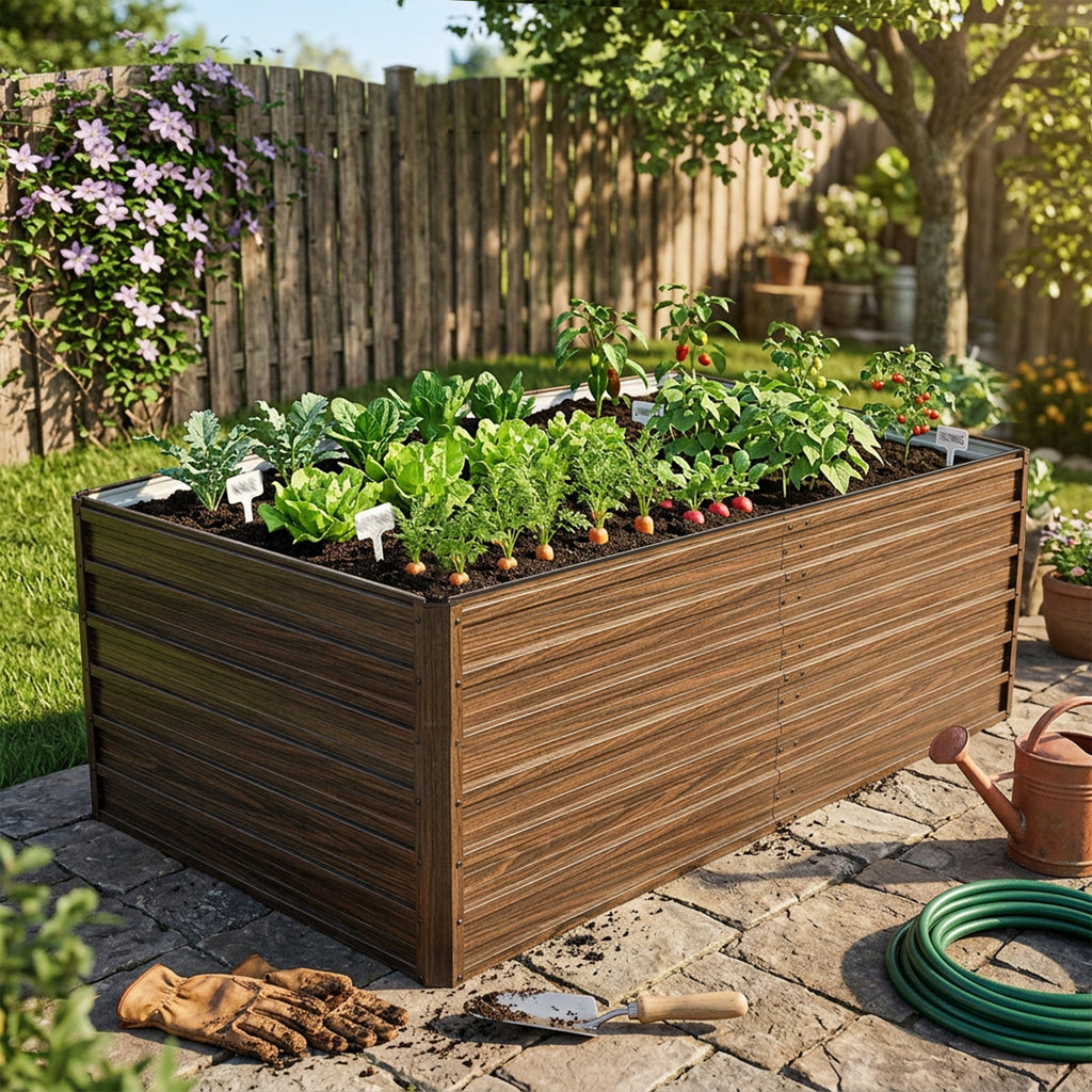74.6"x35.4"x25" Raised Garden Bed Kit, view 7