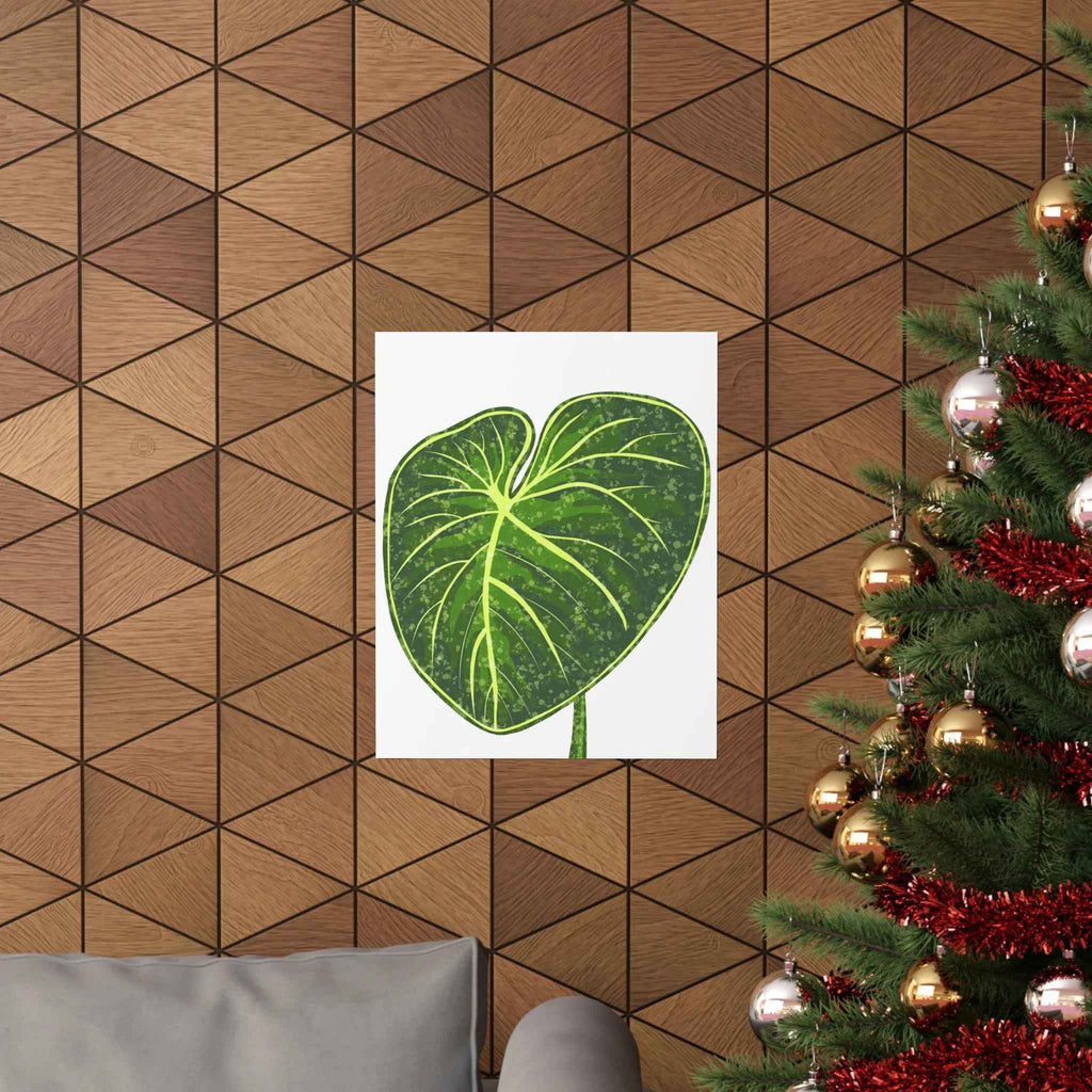 Philodendron Gloriosum Botanical Print – Unframed Wall Art