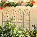 4 Pack Decorative Modern Metal Garden Trellis