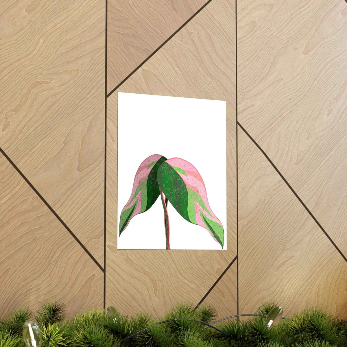 Pink Princess Philodendron Botanical Print – Unframed Wall Art, view 13