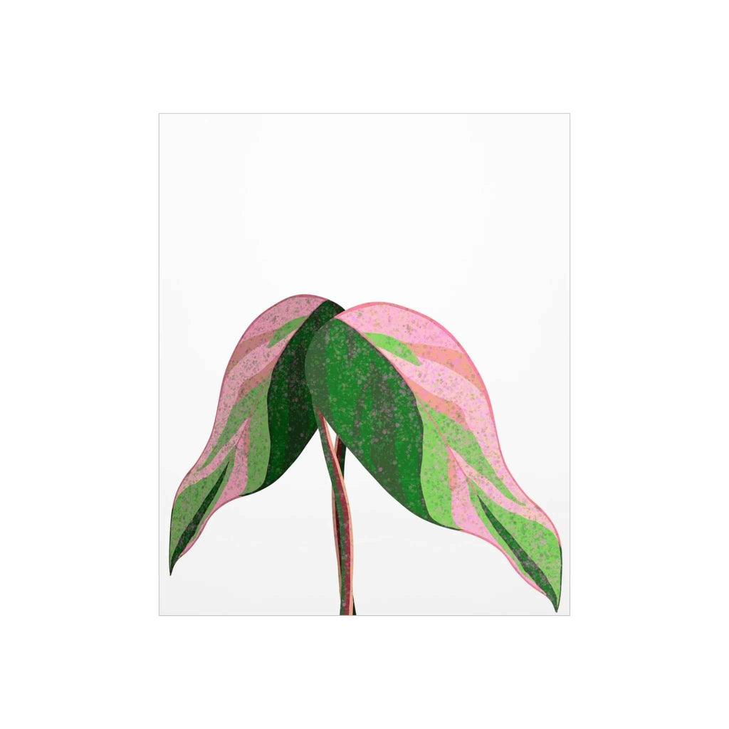 Pink Princess Philodendron Botanical Print – Unframed Wall Art, view 2