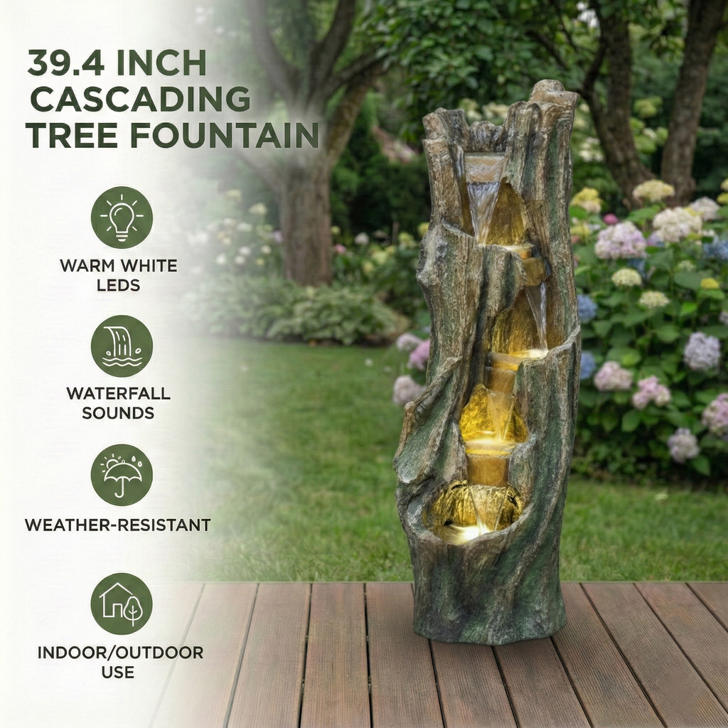 Waterfall Fountain for Outdoor Gardens and Patios, view 3