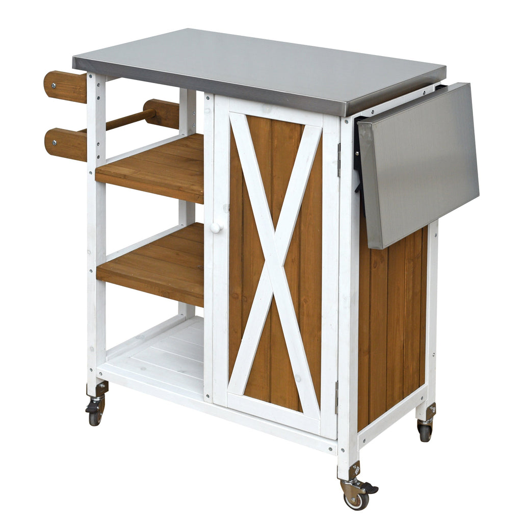 Foldable Outdoor Kitchen Island Patio Prep Station, view 10