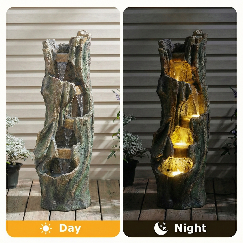 Waterfall Fountain for Outdoor Gardens and Patios, view 4