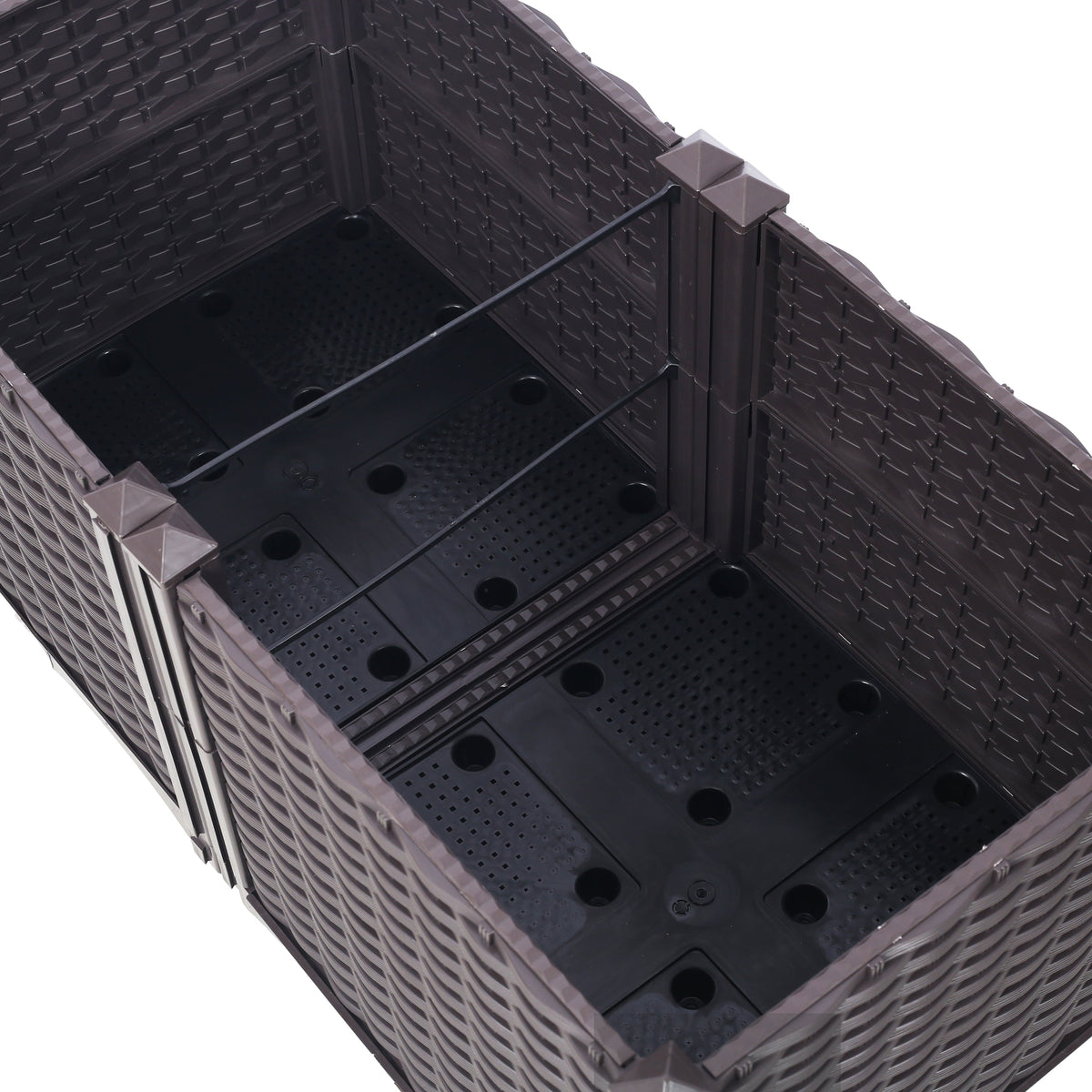 Deep Raised Garden Bed Planter Box with Self-Watering System - Polypropylene, view 8