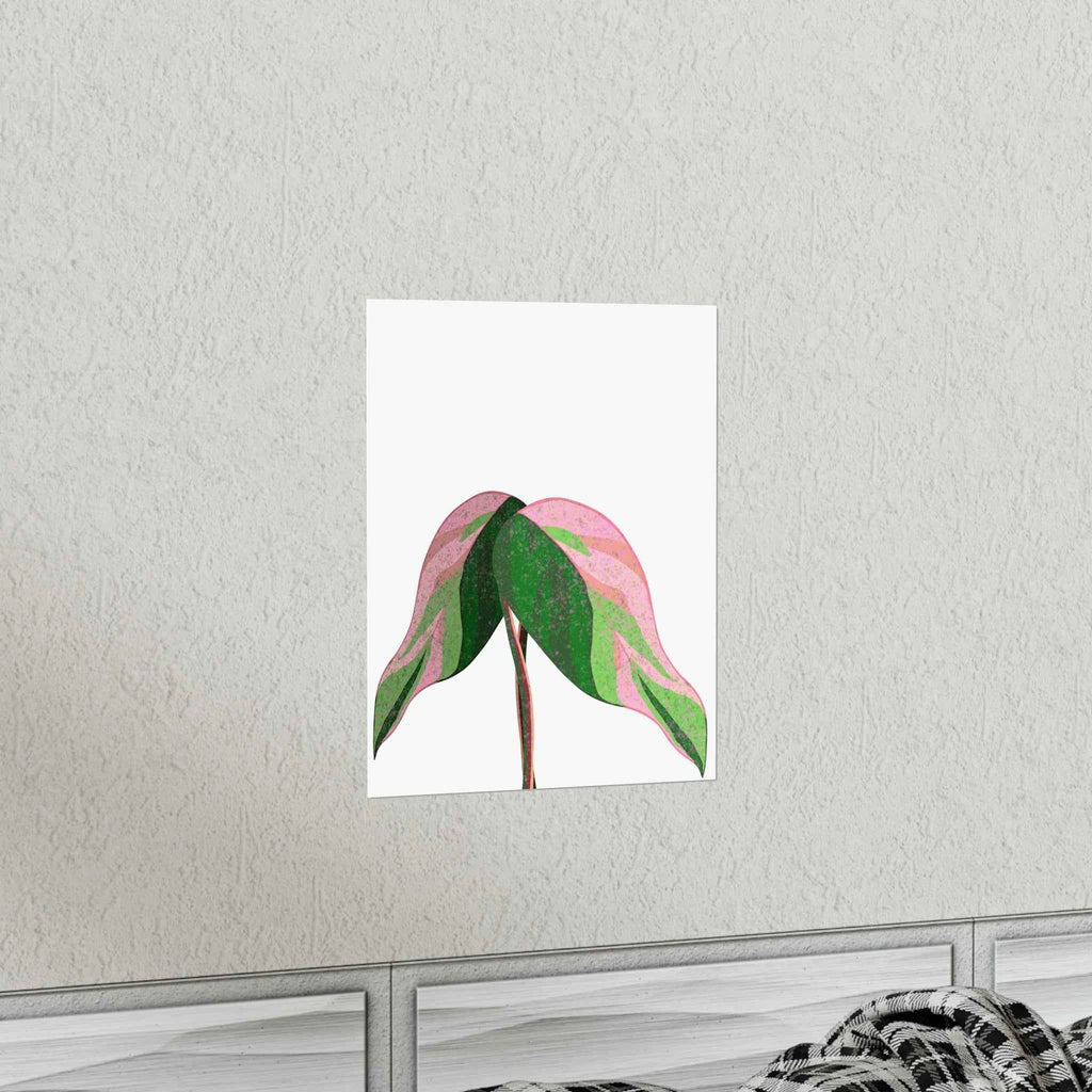 Pink Princess Philodendron Botanical Print – Unframed Wall Art, view 14