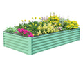 6x3x1.5ft Galvanized Raised Garden Bed – Green