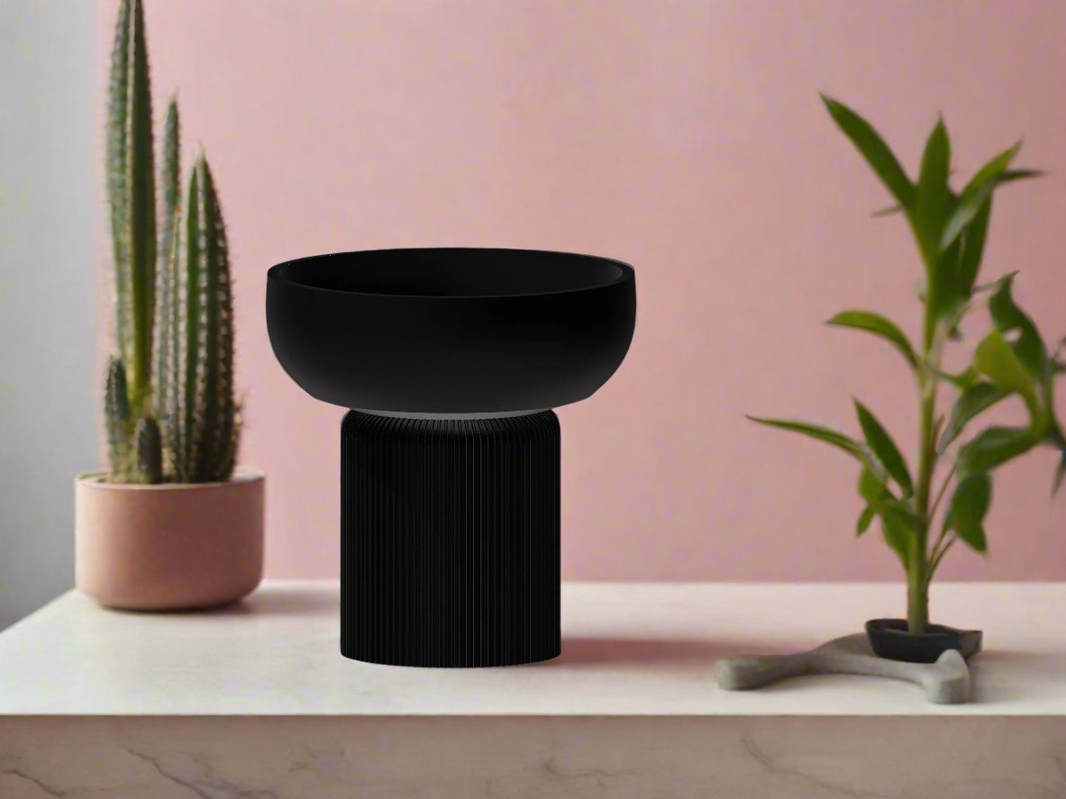 Modern Pedestal Plant Pot, Two-Piece, view 7