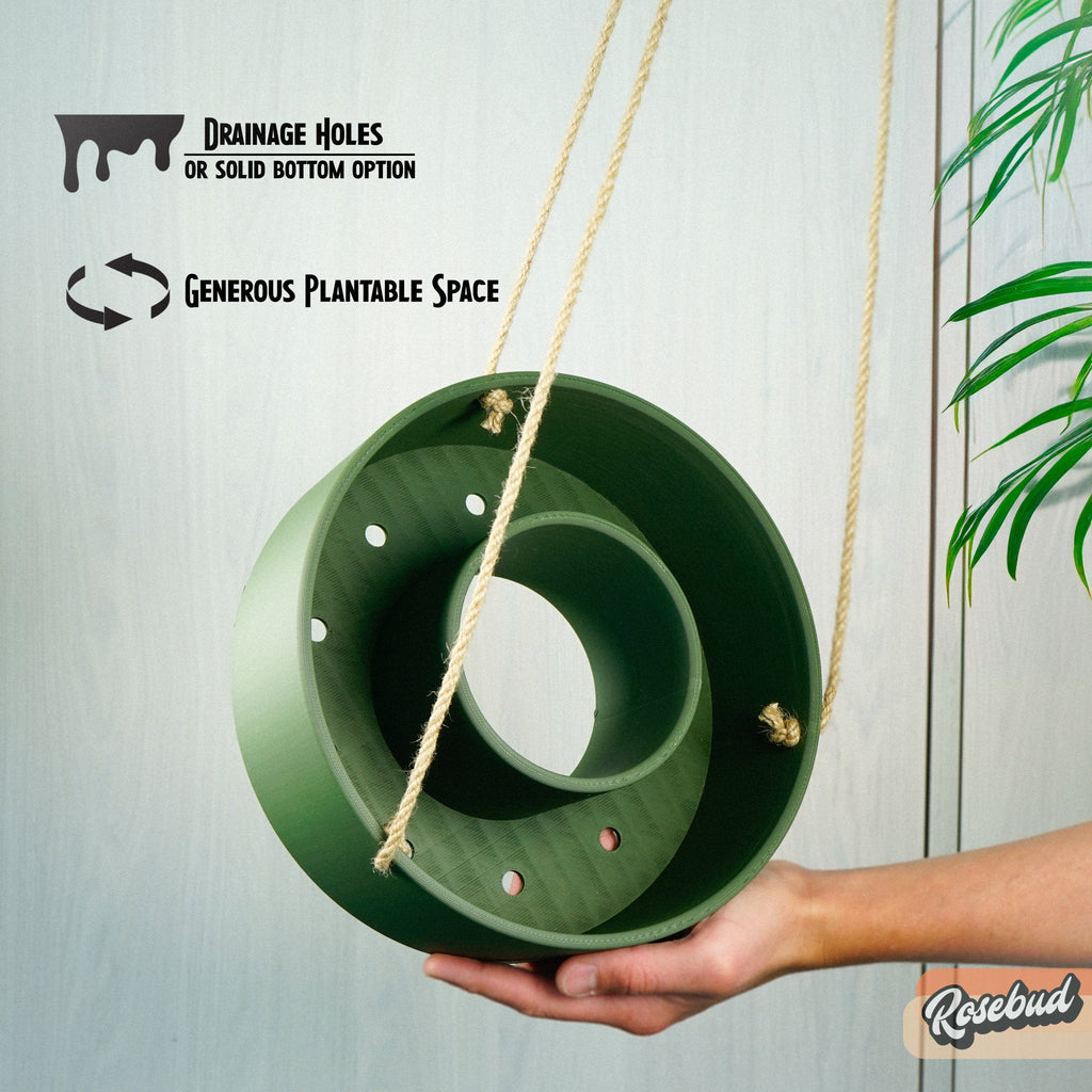 Hanging Chandelier Planter with Drainage, view 3