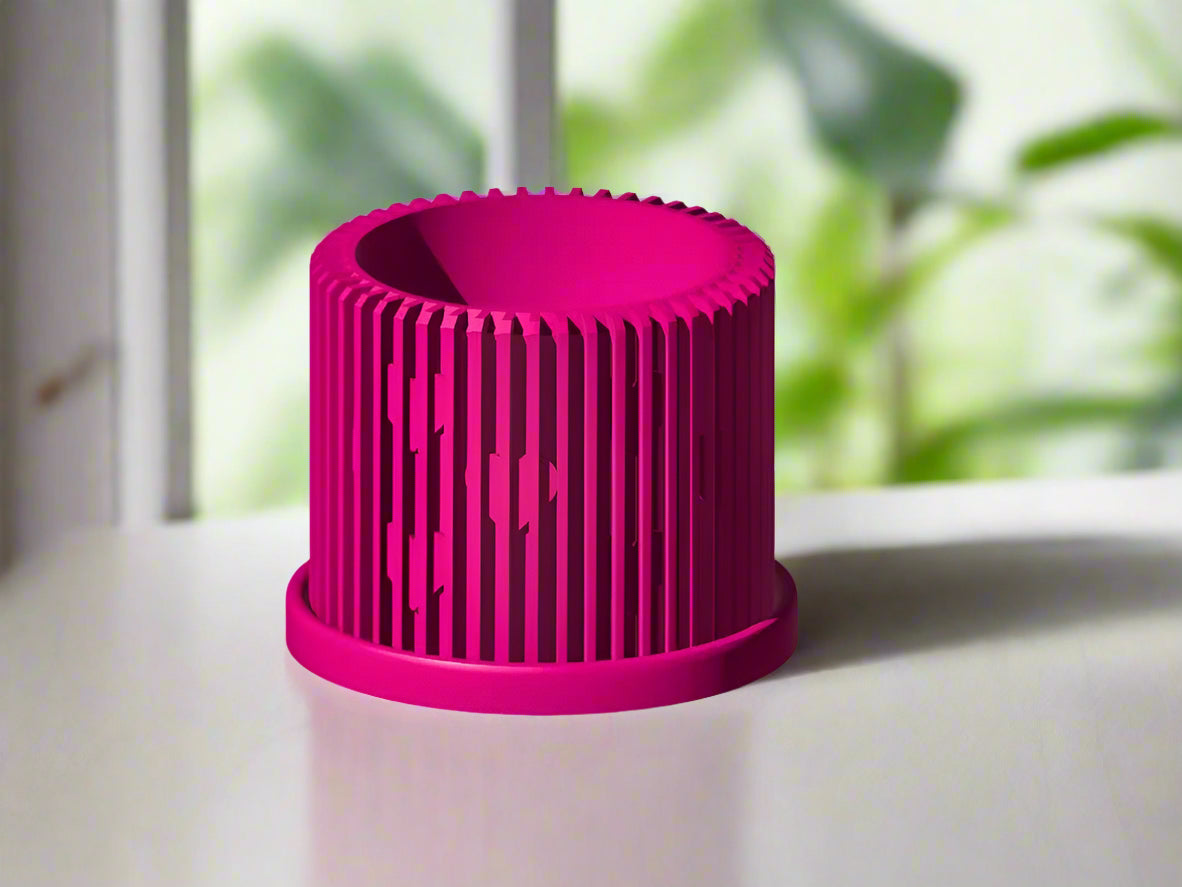 Modern Heart-Shaped Planter with Drainage & Saucer – Unique Valentine’s Day Gift for Plant Lovers, 3d, view 6