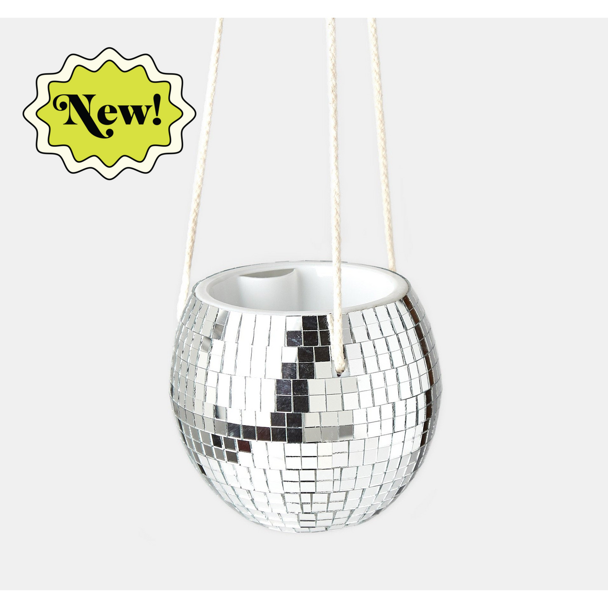 Disco Ball Hanging Planters, view 2